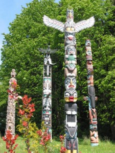 totem_poles_ in stanley park